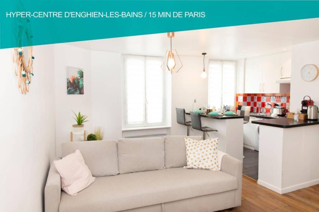 Coeur De Ville Enghien Les Bains - 2 Pieces Lumineux Et Chaleureux - 15 Min De Paris Экстерьер фото